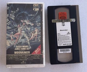 Moonraker Rare Sci Fi VHS Rare Rental Clam - Picture 1 of 8