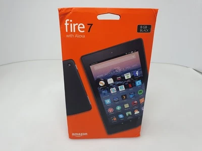 Amazon Kindle Fire 7 Tablet 8GB, Wi-Fi, 7in - Black 7th Generation 2017 New - Image 1 of 4