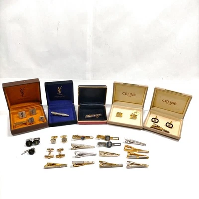NO TARIFF Celine YSL Dunhill Cuff Links 21 set 584513 - Image 1 of 4