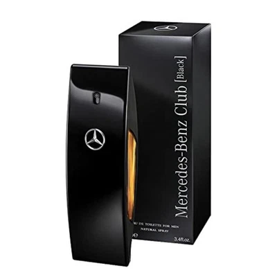 Fragancias Mercedes-Benz Club negras EDT 3,4 oz para hombre Mercedes-Benz 3595471041197 Foto 1 de 2