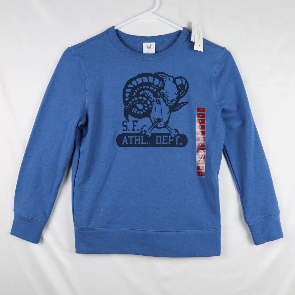Boy's GAP Kids Blue Sweatshirt Size Youth Small (6 - 7)