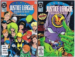 JUSTICE LEAGUE QUARTERLY # 1-2 US DC Comics 1991 $2,95 HI-GRADE - Foto 1 di 1
