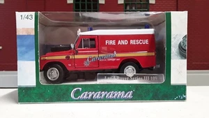 Cararama 1:43 Scale Land Rover Series III 109 Fire and Rescue - NIB (FD-19 - Picture 1 of 6