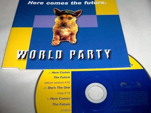WORLD PARTY-HERE COMES FUTURE 3 TRK + VIDEO UK MINT CD - Picture 1 of 1