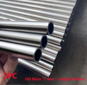 304 Edelstahl Kapillarrohr Rohr Außendurchmesser 9 mm * 1 mm Stärke Länge 850 mm 3 Stück - Bild 1 von 2