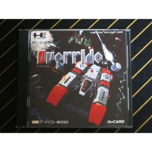 OVERRIDE PC Engine NEC HuCARD Retro Shooter GAME With BOX Data East 1991 - Picture 1 of 2