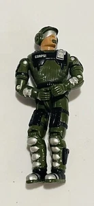 Lanard The Corps Justin Case Green Silver Action Figure KO GI Joe 1998 C219 - Picture 1 of 2