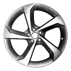 19X8.5 5 Spoke Used Aluminum Wheel Painted Sparkle Silver 560-59969