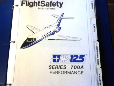 Manual de rendimiento FlightSafety HS 125 Series 700A. Foto 1 de 4