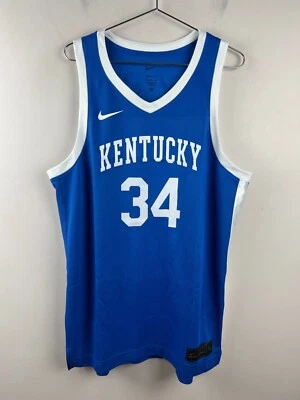 Camiseta deportiva Nike Kentucky Wildcats #34 Easley XL 2024 NCAA baloncesto azul Dri-Fit Foto 1 de 4