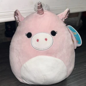 Squishmallow 8 Zoll Grecia Pegasus Pegacorn rosa Plüsch Einhorn SELTEN exklusiv - Bild 1 von 4