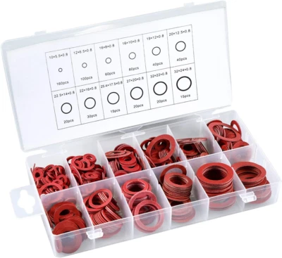 PRO-KIT RG2895 Rubber & Fibre Washer Assortment - 600PC Metric Set in CASE