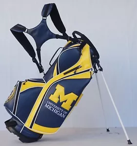 University of Michigan U-M Golf Stand Bag - Picture 1 of 3