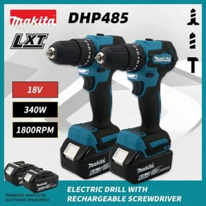 MAKITA DHP485Z 18V LI-ION LXT BRUSHLESS CORDLESS 13mm HAMMER DRILL DRIVER AU - Picture 1 of 7