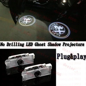For Alfa Romeo Giulietta Stelvio Giulia Car Door Projector Welcome Light s - Picture 1 of 11