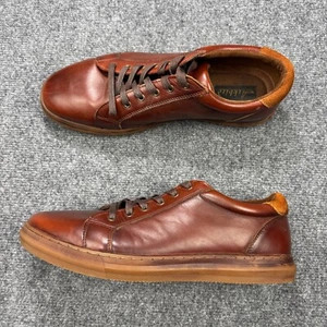 Arkbird Shoes Mens 12 Brown Leather Sneakers Lace Up Slip Resistant - Picture 1 of 15