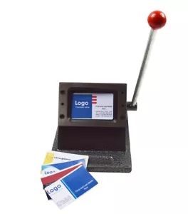Cortador troquelado de tarjetas de PVC 86x54 mm CR80 todo metálico cortador de tarjetas de visita de escritorio - Imagen 1 de 7