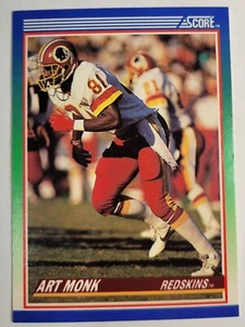 1990 Art Monk Card #12 Score Football Washington Redskins Trading Vtg. NFL Hobby - Picture 1 of 4