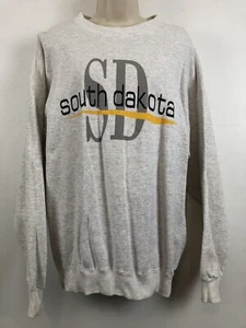 Hanes Ultimate Cotton South Dakota Women’s Size Large Gray Sweatshirt - Picture 1 of 6