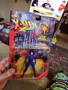 1995 Toy Biz Marvel X-Men X-Force Domino Actionfigur mit seltenem Flair Holofoil! - Bild 1 von 10