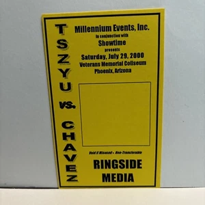 PP8 Tszyu Chavez7/29/00 Boxing Title Fight Promoter Press Pass Media Credentials - Picture 1 of 3