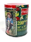 Coca-Cola 200 Piece Puzzle Special Edition Vintage 1998 Sealed Tin Boy & Dog NEW