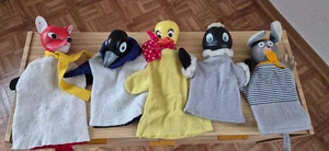 5 Stück Kasperletheater Puppen Handpuppen DDR 70-er Jahre Puppentheater - Bild 1 von 1