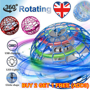 Pro Flying Ball Space Orb Magic Mini Drone UFO Boomerang Boy Girl Toy Gifts Xmas