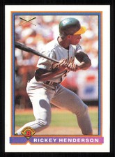 1991 Bowman #371 Rickey Henderson - - - Near Mint or Better