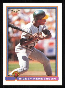 1991 Bowman #371 Rickey Henderson - - - Near Mint or Better