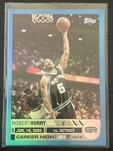 2005 Topps Blue Hologram Basketball NBA #109 Robert Horry 5/33 HOF - Picture 1 of 3