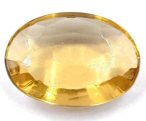 GEMAS SUELTAS TRANSPARENTES CERTIFICADAS CITRINO AMARILLO NATURAL CORTE OVALADO 40,50 CT 5JRP - Imagen 1 de 7