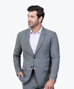 MINISTERO DELLA FORNITURA Giacca Tuta Uomo Velocity 42 Grigio Grigio 2 Bottoni Nuova con etichette - Foto 1 di 9