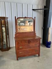 LOCAL ONLY, antique oak, four drawer, dresser with mirror, LOCAL ONLY