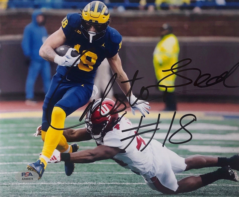COLSTON LOVELAND SIGNED AUTOGRAPH MICHIGAN WOLVERINES 8X10 PHOTO PSA/DNA COA - Image 1 of 1