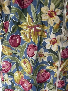 Vtg. Laura Ashley Floral Pattern Canvas Travel Garment Bag Fold Up Storage Tote - Picture 1 of 8