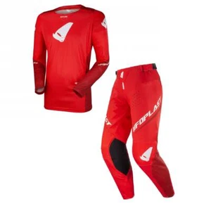 Tuta Completo Maglia Pantalone UFO SKYLINE Rossa 2025 Moto cross Enduro Honda MX - Foto 1 di 7