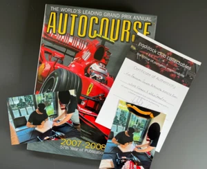 KIMI RAIKKONEN GENUINE HAND SIGNED AUTOCOURSE 2007 ANNUAL BOOK COA PROOF FERRARI - Picture 1 of 6