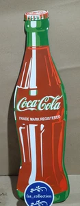 Coca Cola Porcelain Enamel Sign 36 x 10 Inches 1 Sided - Picture 1 of 8