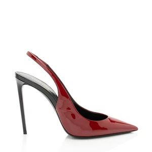 Zapatos de salón Saint Laurent charol Zoe con cordones - talla 7,5 / 37,5 - Imagen 1 de 8