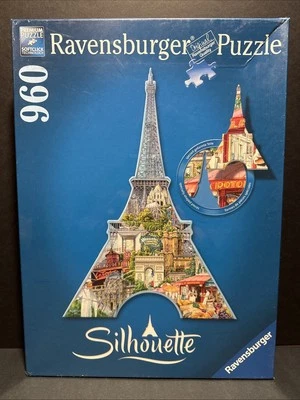 RAVENSBURGER. SILHOUETTE. 960 PCS. EIFFEL TOWER PARIS. ITEM NR.16152. NEW - Image 1 of 3