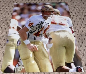 BRAD JOHNSON SIGNED 8X10 PHOTO AUTOGRAPH FLORIDA STATE FOOTBALL NOLES - Picture 1 of 1