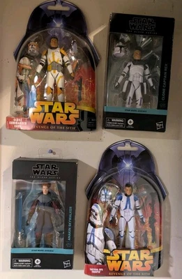 StarWars Black Series Ashoka Anakin Skywalker Captain Rex CommanderCody 501st x4 Foto 1 de 4