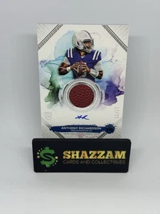 2024 Topps Motif ANTHONY RICHARDSON /35 Rookie Relic Auto MRR-AR Football MEM AU - Picture 1 of 4