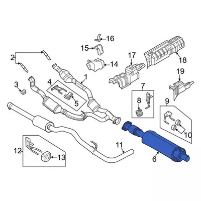 Genuine Ford 2020-2023 Transit-150/250/350/350HD Muffler & Pipe LK4Z-5230-B - Изображение 1 из 2