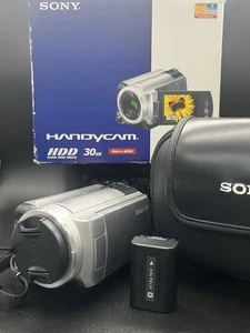 Sony Handycam DCR-SR30E 30GB HDD Camcorder Boxed Bundle, Battery, Mains + Extras - Picture 1 of 24