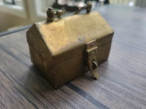 Vintage Brass Handcrafted Betel Nut Box - Picture 1 of 6