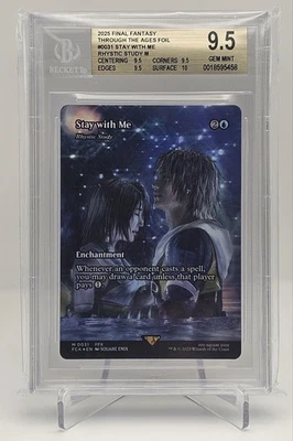 BGS 9.5 Stay With Me Foil Rhystic Study MTG Final Fantasy 0031 English Gem Mint - Image 1 of 3