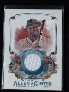 Camiseta deportiva 2017 Topps Allen & Ginter - usada en juegos David Ortiz #FSRA-DO (MEM) - Imagen 1 de 2