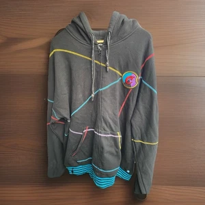 Cookies Hoodie Mens 2XL Black Embroidered Lettering “COOKIES” Full Zip - Picture 1 of 5